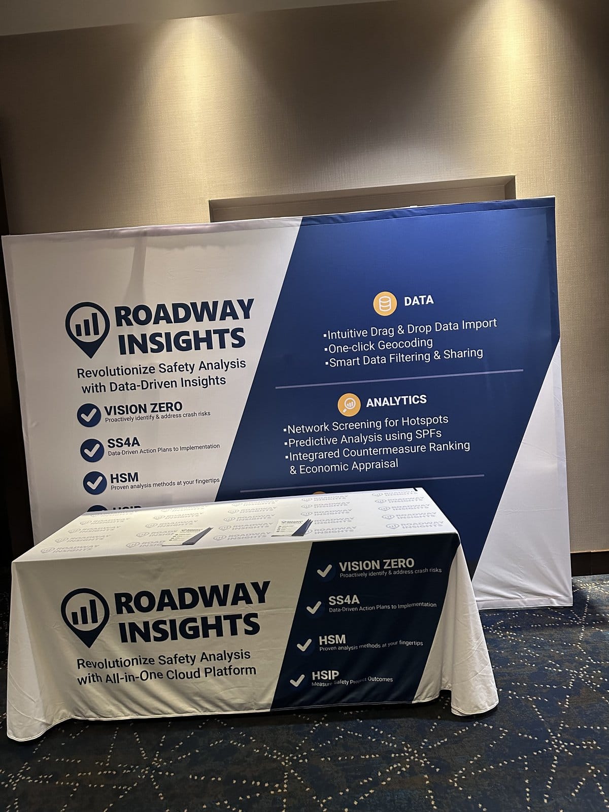 Roadway Insights booth at ITE Buffalo