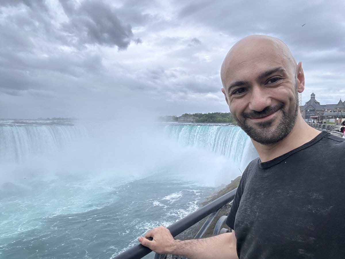 Sami Demiroluk at Niagara Falls during the Northeastern ITE conference in Buffalo, NY